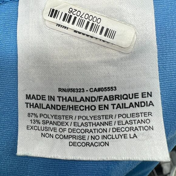 Nike Golf Shirt Men XXL 2XL Blue White Colorblock Standard Fit Dri-Fit Polo - Picture 8 of 10